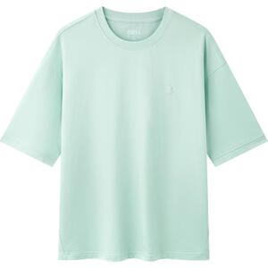 森马短袖T恤男oversize情侣装纯色百搭夏季休闲上衣中性宽松胶章