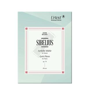 西贝柳斯 抒情小曲op74 钢琴独奏 德国大熊原版乐谱书 Jean Sibelius Lyrische Stucke for Piano EB9529