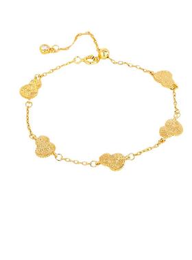 龙鳞碎冰冰五福葫芦手链手饰S925银镀金轻奢精致复古气质高级配饰