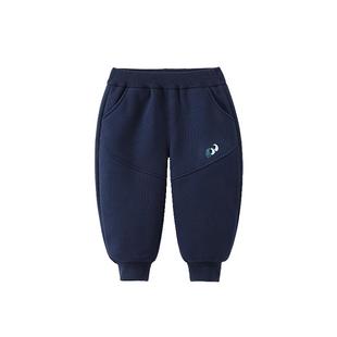 [450G一体绒]齐齐熊男童裤子加绒加厚冬款宝宝卫裤长裤2025新款女