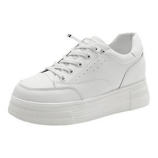 百丽休闲鞋运动小白鞋女百搭2025秋季新款女鞋厚底板鞋A6M1DAM4