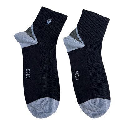 新品POLO春夏全棉薄网眼运动男袜