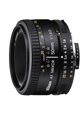 【自营】尼康AF 50mm f/1.8D 小痰盂人像镜头尼康50 1.8d定焦镜头