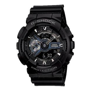 casio卡西欧手表男黑武士gshock正品防水运动学生电子表GA-110-1B