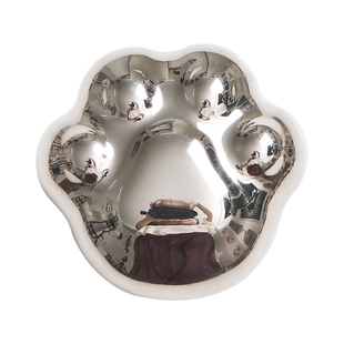 星翡网红可爱卡通拉手银色儿童衣柜门抽屉把手陶瓷创意高级感单孔