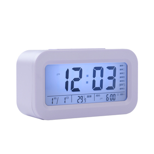 闹钟学生专用起床神器智能电子时钟儿童钟表男强力显示语音夜光