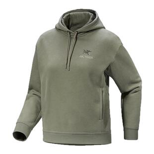 始祖鸟EMBLEM FLEECE女士连帽抓绒休闲卫衣