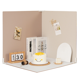 拍照背景板摄影道具摆件PVC白底拍摄纯白色背景纸布美食蛋糕装饰布置景ins静物化妆品摆拍产品直播首饰品手办