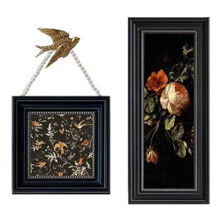 法式卧室床头挂画高级小众古风装饰画复古客厅组合玄关餐厅壁画