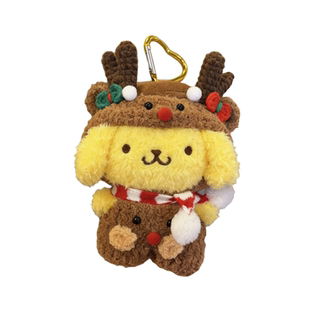 正版圣诞玉桂狗布丁狗包包挂件卡通毛绒可爱玩偶钥匙扣配饰送礼物