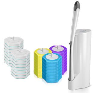 宝家洁一次性马桶刷长柄刷子厕所清洁浴室刷洗卫生间神器家用地刷