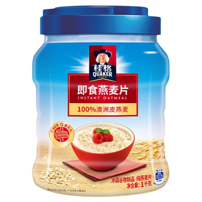 桂格即食燕麦片1000g谷物冲饮