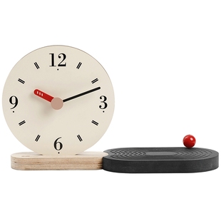 Mandelda办公桌面高级感时钟摆件家居客厅玄关电视柜酒柜装饰品