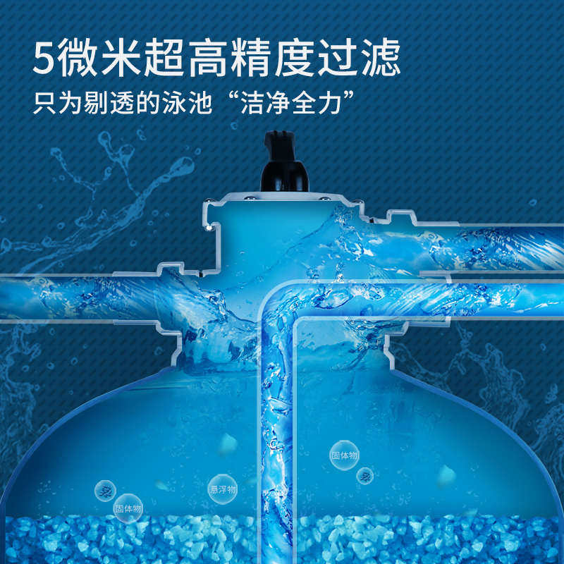泳池设备沙缸过滤器游泳池过滤设备石英砂过滤循环水泵净化一体机