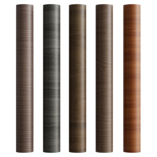 胡桃木纹贴纸自粘仿木家具翻新改色贴膜衣柜子木饰面贴皮波音软片