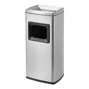 酒店大堂不锈钢立式电梯口垃圾桶吸烟灭烟柱商用烟灰缸卫生桶轻奢