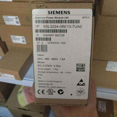 议价全新现货西门子6SL32240BE130BE150BE170BE215UA01UA07UA0