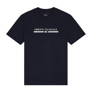 ARMANI EXCHANGE/阿玛尼秋冬新款男士纯棉圆领正肩短袖轻薄T恤