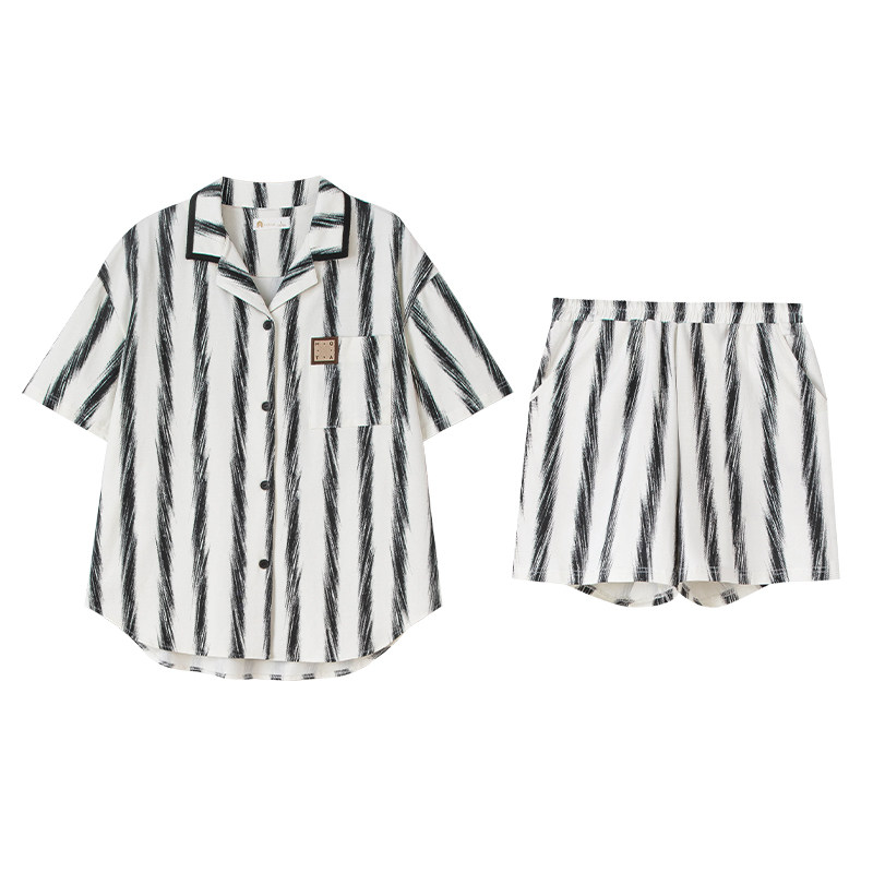 妮狄娅情侣柔软棉宽松家居服套装
