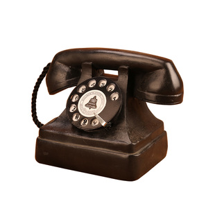 复古怀旧老式电话机座机模型仿古小摆件电视柜家居装饰品拍照道具