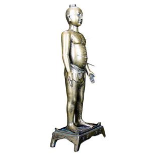 汲古山房铜人针灸模型中医文化摆件可扎针穴位仿古雕像中医馆摆件