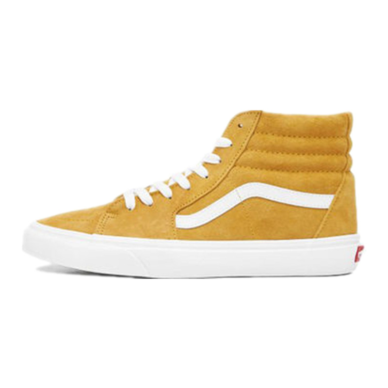 VANS SK8-HI 高帮黄绿翻毛皮男鞋女鞋滑板鞋 VN0A4BV6V77