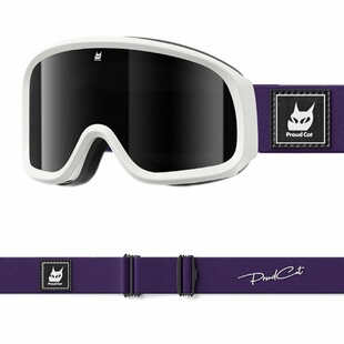 Proudcat滑雪眼睛雪山护目镜滑雪镜防雾男女骄傲的猫护具装备近视