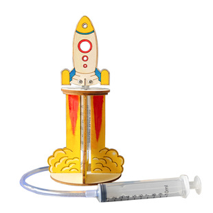 科技小制作手工diy材料火箭发射器 学生幼儿园儿童趣味科学小实验