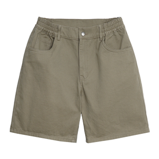 BD健美站夏季纯棉牛仔短裤男简约休闲四分裤男士宽松直筒运动裤