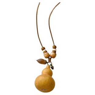 天然果实~新中式禅意植物菩提编绳项链女民族风长款挂绳吊坠配饰