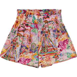 女童短裤Liberty印花埃及长绒棉俏皮可爱 鄂尔多斯童装