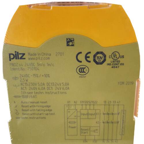 议价原装PILZ皮尔兹 PNOZ S4 750104