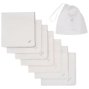 【礼物】Bonpoint法国童装经典款婴儿宝宝7天礼盒口水巾套装