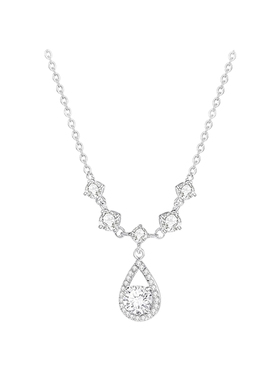 人鱼之泪项链纯银999项链女款小众轻奢高级感锁骨链送闺蜜女友