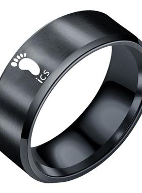 情侣戒指不锈钢动漫情侣