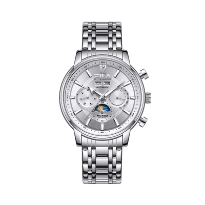 FLIA斐乐三眼多功能男士机械手表商务钢带防水轻奢腕表礼物6700