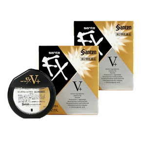 【2瓶】日本参天FX+V金装眼药水缓解眼疲劳滴眼液人工泪液12ml