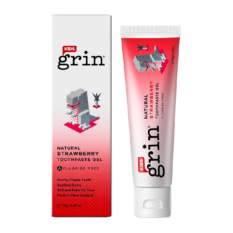 grin宝宝牙膏临床研究草莓味