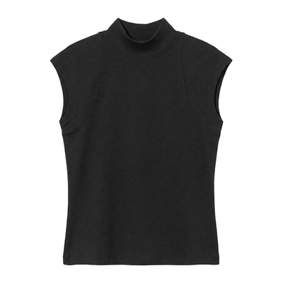 半高领修身无袖背心内搭