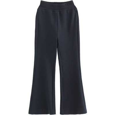 NNGZ设计师女童修身微喇运动裤弹力2026春季休闲裤儿童洋气喇叭裤