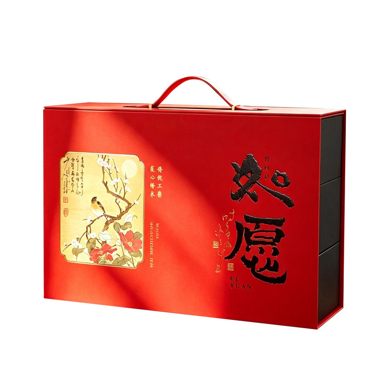 中秋节红酒月饼礼盒包装盒蛋黄酥6粒新款高档礼品酒店批发加印