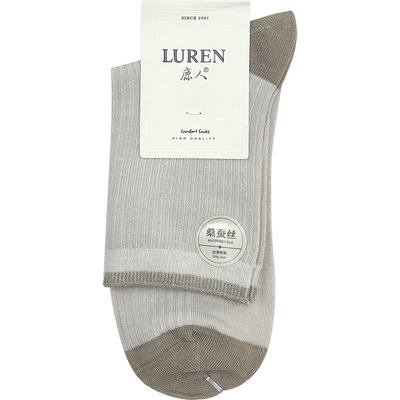 透气薄款中筒男袜鹿人防臭春秋季