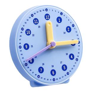 小学钟表教具时钟教具认识钟表和时间一二年级钟表模型小学生学习用钟表学具三针联动时钟儿童认识教学时钟面