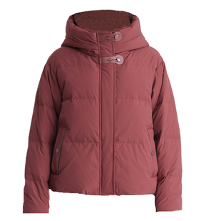 2025年新款鸭绒修身保暖美观时尚轻巧百搭短款女士北迪连帽羽绒服