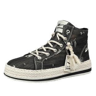 回力帆布高帮男鞋夏季2026年新款老北京布鞋男士休闲板鞋运动潮鞋