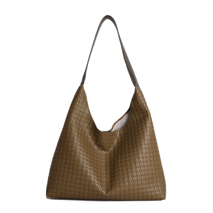 复古手工编织包包女式2025新款潮韩国小众托特包休闲大容量腋下包