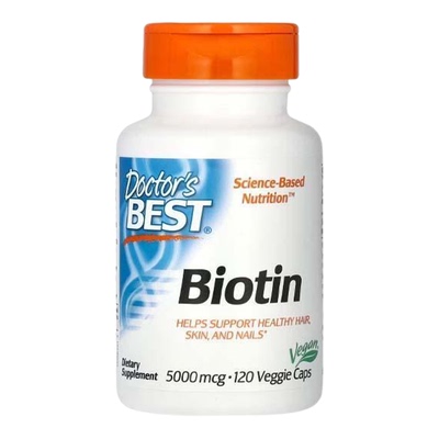 Doctor'sBest生物维生素Biotin助健康头发皮肤指甲发肤甲B族