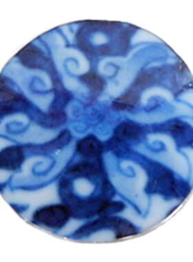 手工925纯银乾隆青花瓷戒指项坠