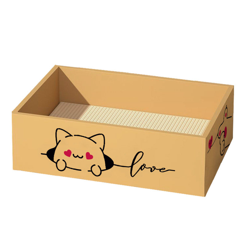猫抓板猫窝一体耐磨不掉屑猫咪纸箱产房长方形瓦楞纸通用磨爪玩具