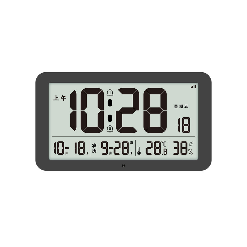 蓝牙对时电池供电自动夜光时钟